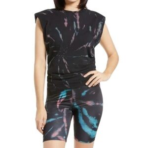 AFRM Black Tie-Dye Tank Top Size Small